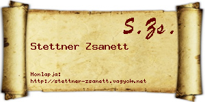 Stettner Zsanett névjegykártya